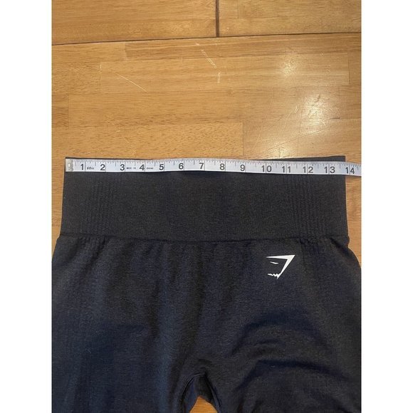 Gymshark Black Texture Leggings Black Size XS Womens Sports Athletic Gym Workout - Picture 7 of 7
